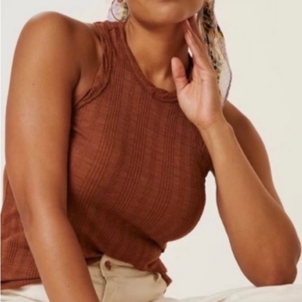 Brown tank top